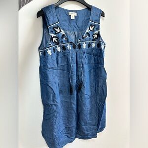 Style & co sleeveless shirt dress size M